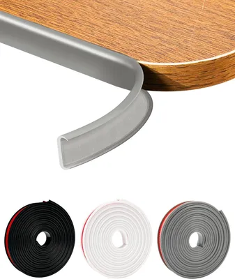 Produktbild von Möbel-Kantenschutz U-förmig, flexibel, 20 mm x 5 m, selbstklebend, für Möbel und Türen