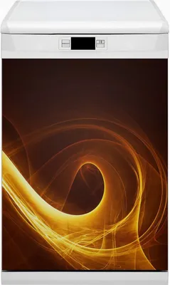 Produktbild von Magnet Folie für Geschirrspüler Magnete  Geschirrspüle Magnet für Spülmaschine 45x80 cm Nachbildung - Wellenflamme