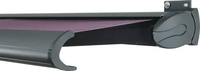 Produktbild von SOLUNA Kassettenmarkise Exclusiv 3,5x2,5 Stoff Dessin 7554 Gestell RAL 7016 anthrazitgrau Antrieb rechts inkl. Motor und