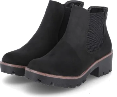 Produktbild von Rieker Damenschuhe Stiefeletten Schlupfstiefel Stiefel Schwarz Freizeit, Schuhgröße:38 EU