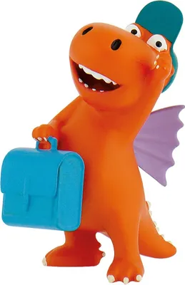 Produktbild von Bullyland 44053 - Kleiner Drache Kokosnuss mit Tasche, circa 6 cm