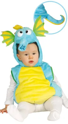Produktbild von Seepferdchen-Kostüm für Babys und Kleinkinder, Gr. 86/92-92/98, Größe:74/80