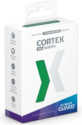 Zdjęcie produktu dla Rękawy Ultimate Guard Cortex, rozmiar standardowy, 100 sztuk, kolor zielony