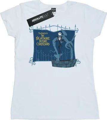 Produktbild von Disney - "Nightmare Before Christmas Jack And The Well" T-Shirt für Damen BI35632 (L) (Weiß)