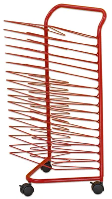 Produktbild von Betzold Trocknungswagen, silber oder rot, Farbe: rot