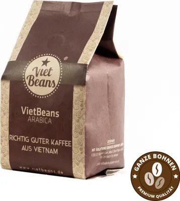 Produktbild von VietBeans 100% Arabica - Ganze Arabica Kaffeebohnen - Exklusiver Hochlandkaffee - 250g