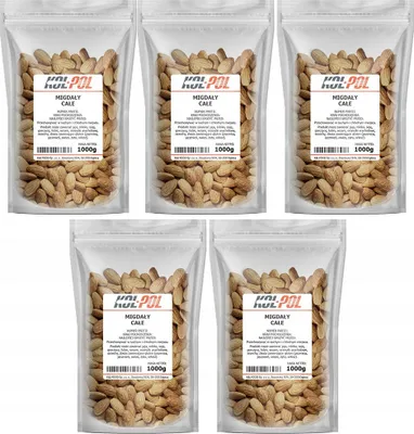 Zdjęcie produktu dla MIGDAŁY 5kg Całe orzechy Kalifornijskie naturalne świeże jakość Kol-Pol