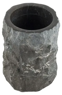 Image de Boîte de rangement en marbre - Noir - 12 cm