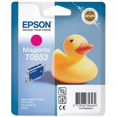 Produktbild von Epson Duck Singlepack Magenta T0553, Magenta, Tinte auf Pigmentbasis, 8 ml, 1 Stück(e)