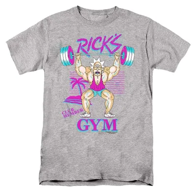 Produktbild von Rick And Morty - "Ricks Gym" T-Shirt für Herren/Damen Uni TV36761 (3XL) (Sportliches Heather)
