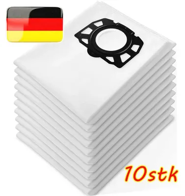 Immagine prodotto di 10 sacchetti per aspirapolvere compatibili con Kärcher 2.863-314.0, KFI 357, KWD 1/2, KA40, sacchetti di ricambio
