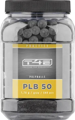 Zdjęcie produktu dla Kulki poliuretanowe T4E Practice PLB kal. .50 500 szt. szare