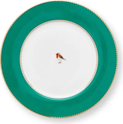 Produktbild von PIP STUDIO Love Birds Frühstücksteller grün 21cm
