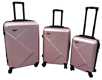 Produktbild von Kofferset - 3 teilig - Hartschalenkoffer - Zahlenschloss - Schwenkrollen  - Trolley