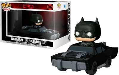 Obrázok produktu pre Funko Batman POP! Rides Super Deluxe Vinyl Figur Batman v Batmobile 15 cm FK59288