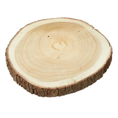 Produktbild von Holzscheibe Baumscheibe Dekobrett Holz Holzbrett Brett Tischdeko Tablett Ø 30 cm