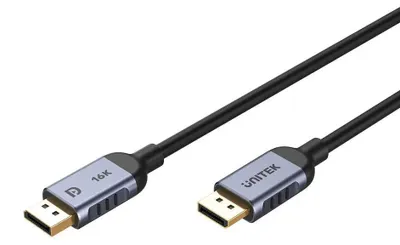 Obrázek produktu pro UNITEK C1628GY01-2M, 2 m, DisplayPort, DisplayPort, Samec, Samec, 7680 x 4320 px
