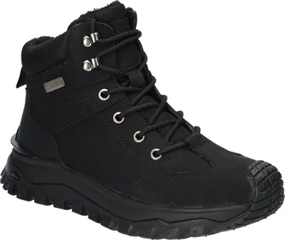 Produktbild von AMERICAN CLUB CY158 Warme Damen-Stiefeletten aus Echtleder, Trekking-Winterstiefel, Fleecegefüttert, Schwarz 41