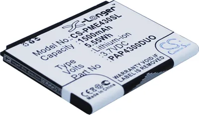 Obrázek produktu pro TECHTEK Baterie kompatibilní s [Prestigio] MultiPhone 4300 Duo nahrazuje PAP4300DUO