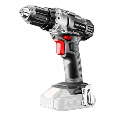 A cordless drill with a battery pack attached, shown against a white background.