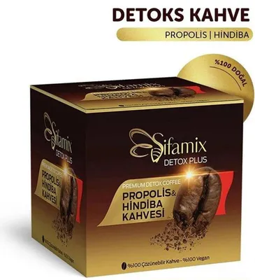 Image de Sifamix HARMANA Coffee Detox Plus - Café détox 100% naturel avec propolis & chicorée - Café détox turc pour le bien-être et l'énergie