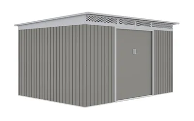 Immagine prodotto di Casetta da giardino G21 GRAH 915 - 340 x 269 cm, grigio metallizzato