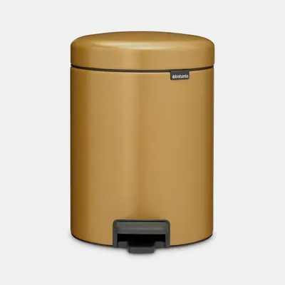 Produktbild von Brabantia NewIcon, 5 l, Rund, Stahl, Gold, Belgien, 20,5 cm