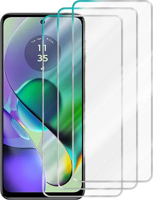 Produktbild von Cadorabo 3x Schutzfolie für Motorola Moto G54 in KRISTALL KLAR Gehärtetes Tempered Display-Schutzglas Panzerfolie