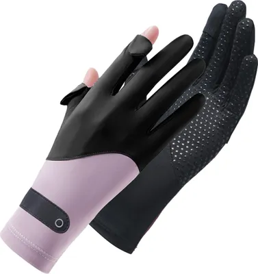 Produktbild von Dünne Sonnenhandschuhe aus Eisseide für Damen und Herren, UV-Schutz, Auto- und Fahrradhandschuhe mit Touchscreen-Finger, rutschfest, atmungsaktiv, Sommer-Outdoor-Handschuhe