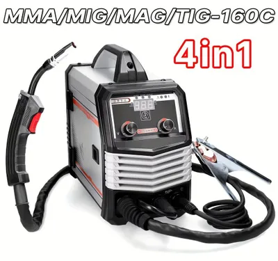 Obrázek produktu pro Multifunkční svářecí zařízení – 4 v 1: MIG, MMA, MAG, TIG. Invertorový zdroj. Kompaktní a přenosný. 220V