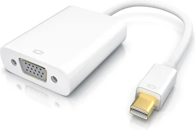 Produktbild von CSL Mini DisplayPort zu VGA Video-Adapter, Full HD MiniDP Stecker zu VGA Buchse Adapter Kabel