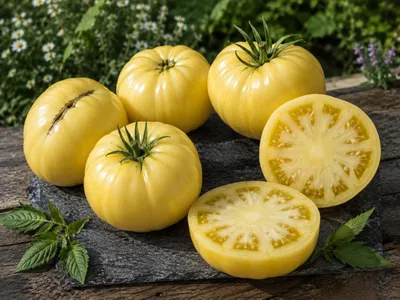 Produktbild von SaatPilot Tomate 'White Beefsteak' 100 Samen Weiße Fleischtomate