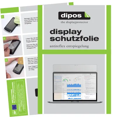 Produktbild von 2x Schutzfolie für Apple MacBook Pro 15 Zoll 2018 matt Displayschutzfolie Folie
