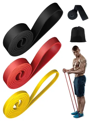 Produktbild von Widerstandsbänder Set - 3 Gymnastikbänder für Krafttraining