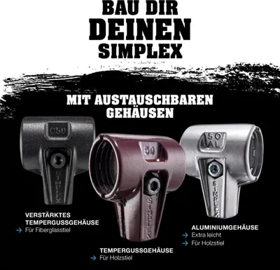 Obrázek produktu pro Schonhammerstiel SIMPLEX 50mm Halder | 4030618301479