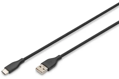 Obrázok produktu pre Digitus AK-300340-010-S, 1 m, USB A, USB C, USB 2.0, 0,48 Gbit/s, Čierna