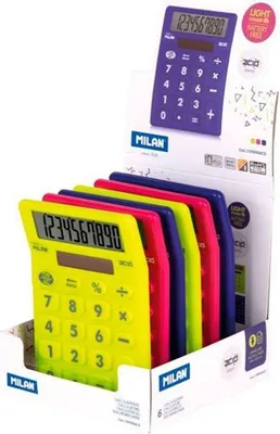 Produktbild von Tischrechner, Säureserie, Anzeige mit 6 Stellen, verschiedene Farben.