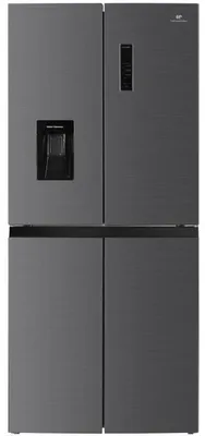 Produktbild von Continental Edison CERA4D464IX 4-Tür American Fridge Freezer 464 l Total No Frost Inox – Wasserspender, Ice Maker, LED, 39 dB, E-Klasse