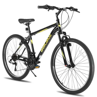 Produktbild von HILAND Mountainbike 29 Zoll MTB Herren Damen, mit 21 Gang, V-Bremse, Hardtail Fahrrad, Fahrräder für studentische Pendler, Schwarz