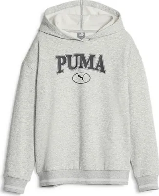 Produktbild von Puma Squad Fl Kapuzenpullover Grau 7-8 Years Mädchen Grau 7-8 Years