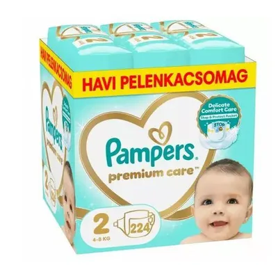 Produktbild von Pampers Premium Care Monatswindelpaket 4-8kg Mini 2 (224 Stck)