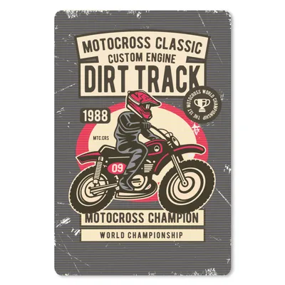 Produktbild von MuchoWow® Mauspad Mousepad Motorrad - Retro - Zitat 40x60 cm - Mousepads - Maus Mat - Pad - Mausunterlage - Schreibtisch Accesoire