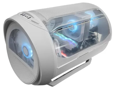 Obrázok produktu pre Mars Gaming MC-CYLONW, Mini Tower, PC, Biela, micro ATX, Mini-ITX, Plexisklo, Temperované sklo, Hranie