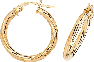 Produktbild von 9 Karat (375) Gold Damen - Paar Creolen; TRS373009KY