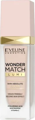 Zdjęcie produktu dla Eveline Cosmetics Wonder Match – podkład, błyszczące wykończenie, krycie, Odcień 05 - Light