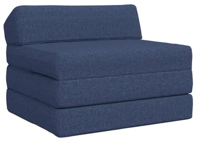Obrázok produktu pre vidaXL Rozkladacia pohovka Modrá 200 x 70 x 10 cm Látková