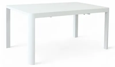 Immagine prodotto di Tavolo rettangolare allungabile in alluminio bianco 100x150xH75 cm
