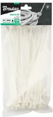 Produktbild von Bradas TS1136300N, Transparent, 1 Kopf/Köpfe, CE, PAHs, 300 mm, 3,6 mm, 100 Stück(e)