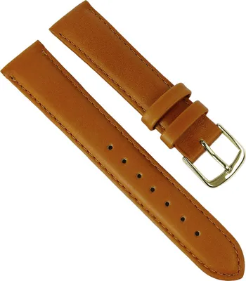 Produktbild von Ersatzband Uhrenarmband Leder Band Braun 26555G, Stegbreite:20mm