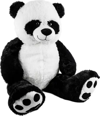 Zdjęcie produktu dla BRUBAKER XXL panda 100 cm wysokości z ulubionym ludzkim sercem pluszowy miś przytulanka